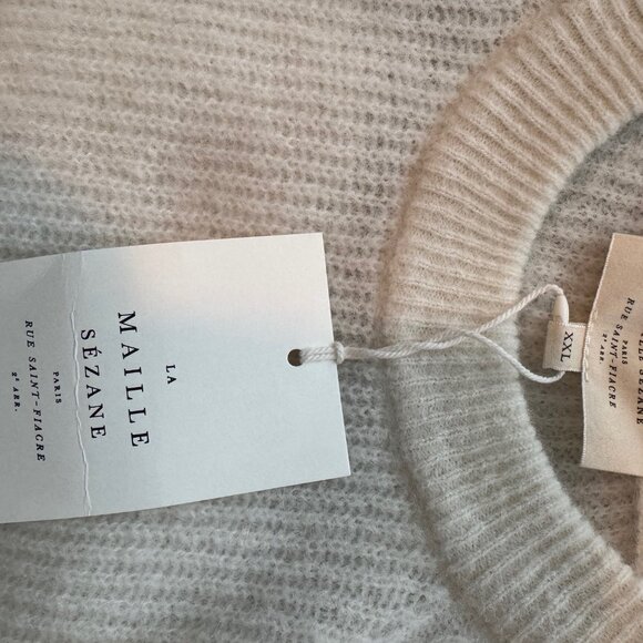 Sezane Pull Otto Ecru - Picture 4 of 7